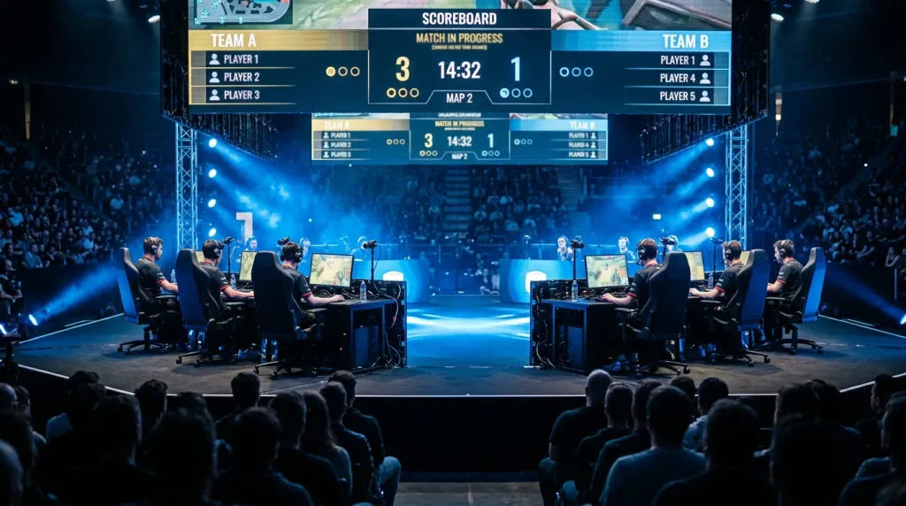 Árbol de resultados posibles en series BO3 y BO5 de Dota 2 con implicaciones para handicap y totales de mapas